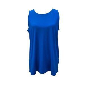 J.Jill -1633 Wearever Collection Royal Blue Tank Top‎ Women's Size Medium